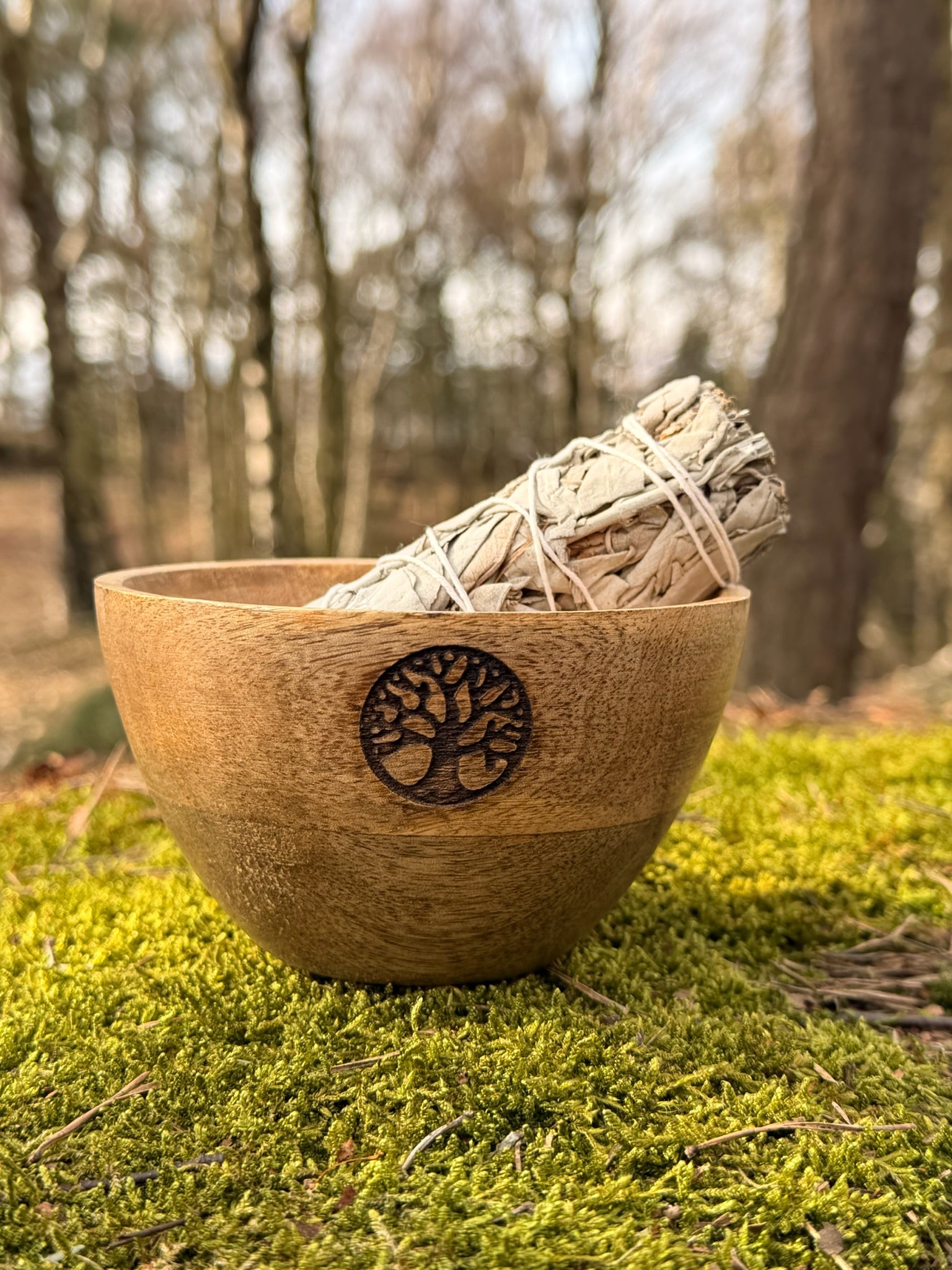 Dřevěná vykuřovací miska – strom života
