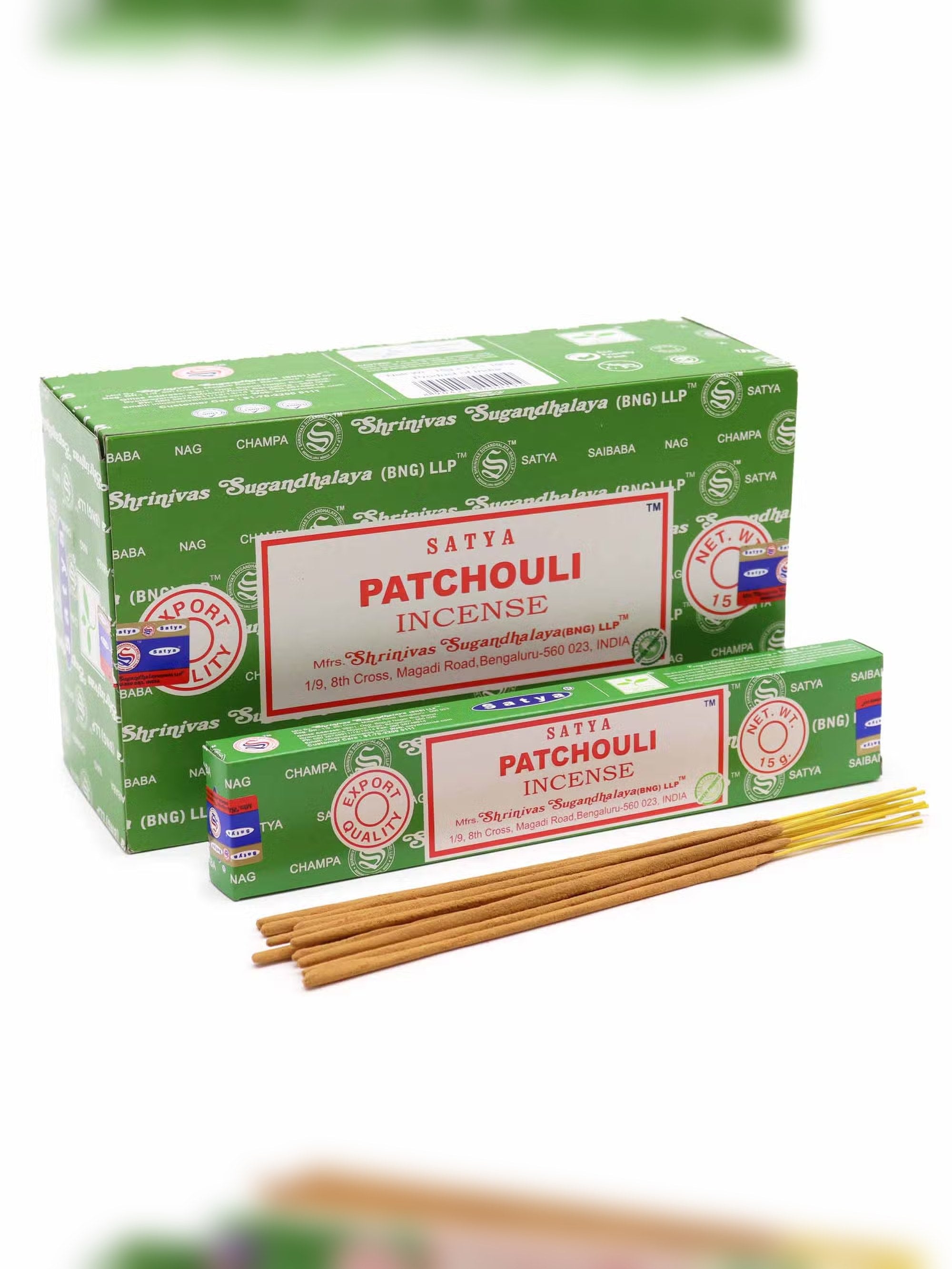 Vonné tyčinky Satya – Patchouli (15 g)