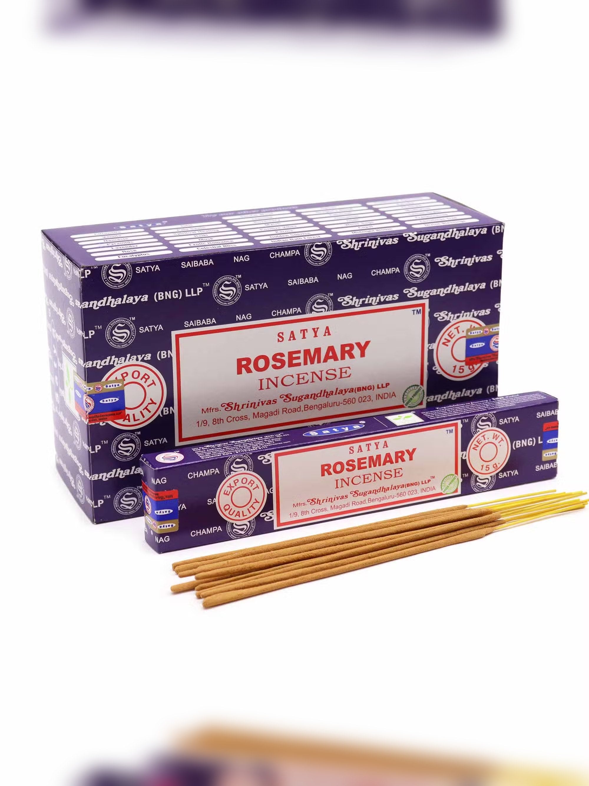 Vonné tyčinky Satya – Rosemary (15 g)