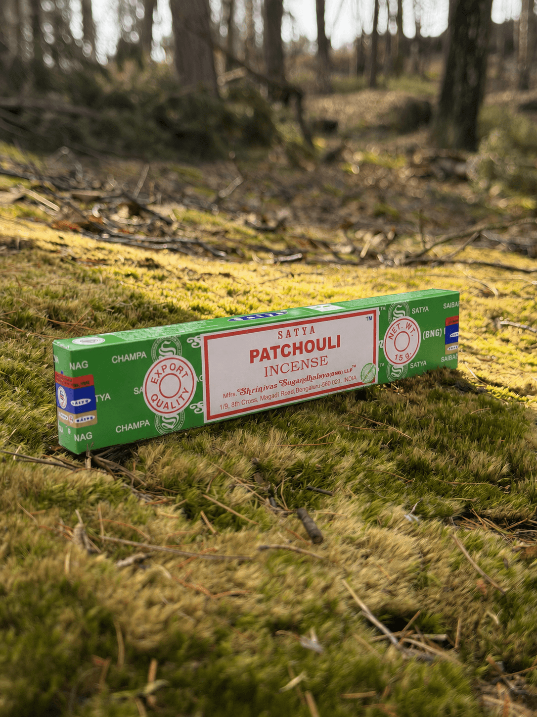 Vonné tyčinky Satya – Patchouli (15 g)