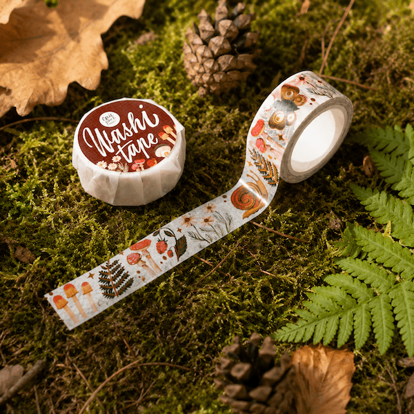 Washi páska – Zlatý les